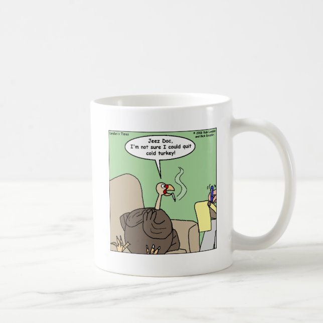 Mug Cesser de fumer Cold Turkey Dons et Tee - shirts a (Droite)