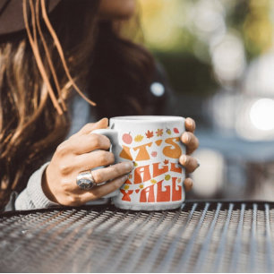 Mug C'est automne Y'all Citrouille et automne Feuilles