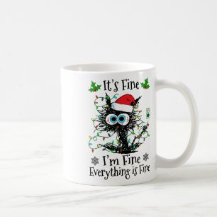 Mug C'est Bien Je Suis Bien Tout Va Bien Chat Noël