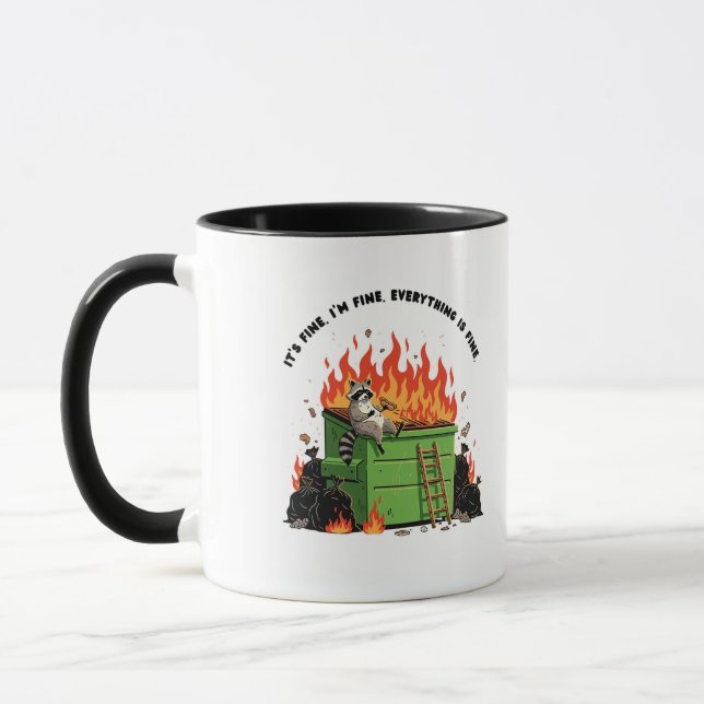 Mug C'est Bien Poubelle de Feu  (Gauche)