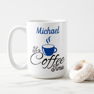 Mug C'est Café Time Blue Design