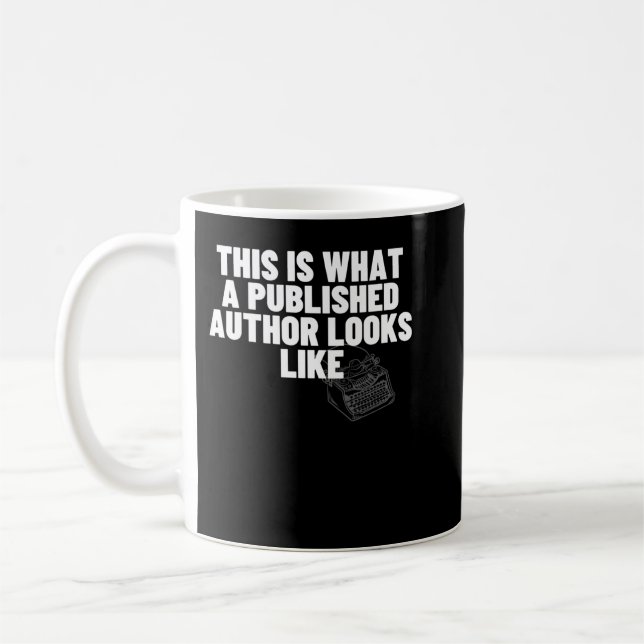 Mug C'est ce qu'un auteur publié semble être drôle  (Gauche)