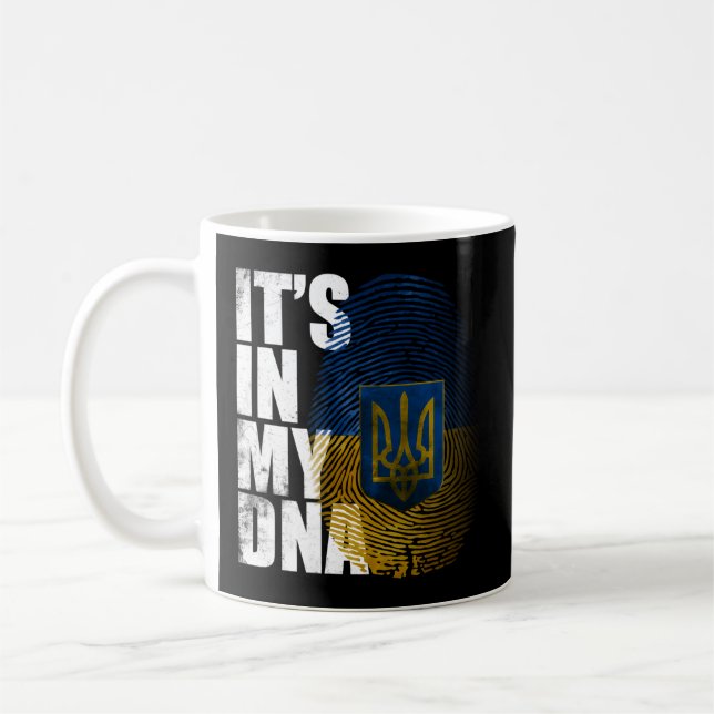 Mug C'Est Dans Mon Adn Ukrainien Vyshyvanka Kozak Ukra (Gauche)