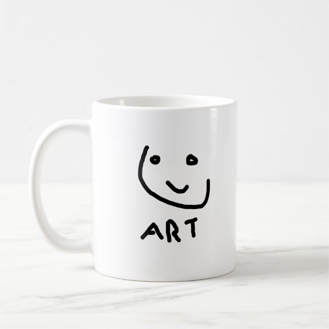 Mug C'est de l'art, un drôle de visage (Gauche)