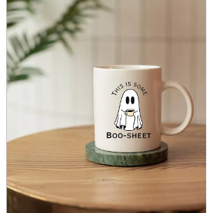 Mug C'est du boo-sheet fantôme boo avec du café