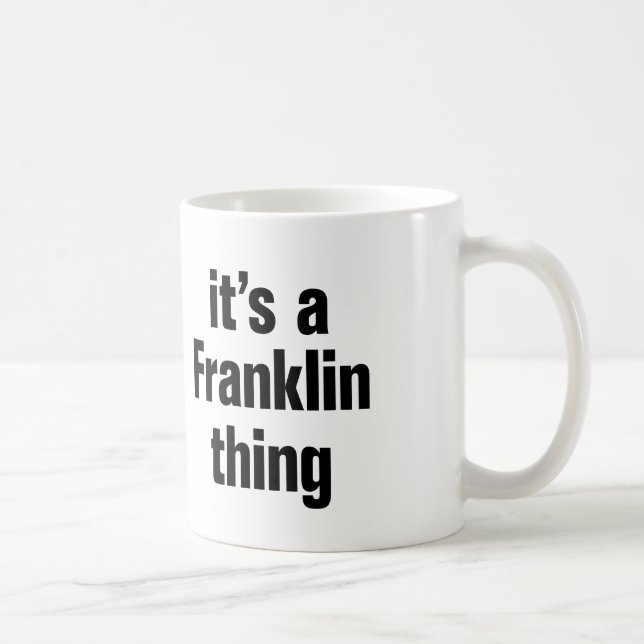 Mug c'est franklin (Droite)