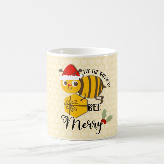 Mug C'est la saison pour être joyeux bee card (Centre)