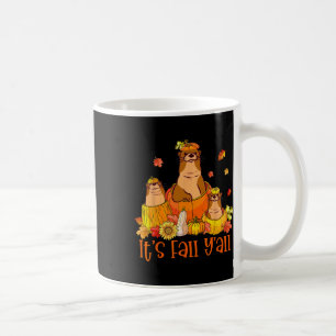 Mug C'est la tenue Citrouille Automne Y'all Otters pou