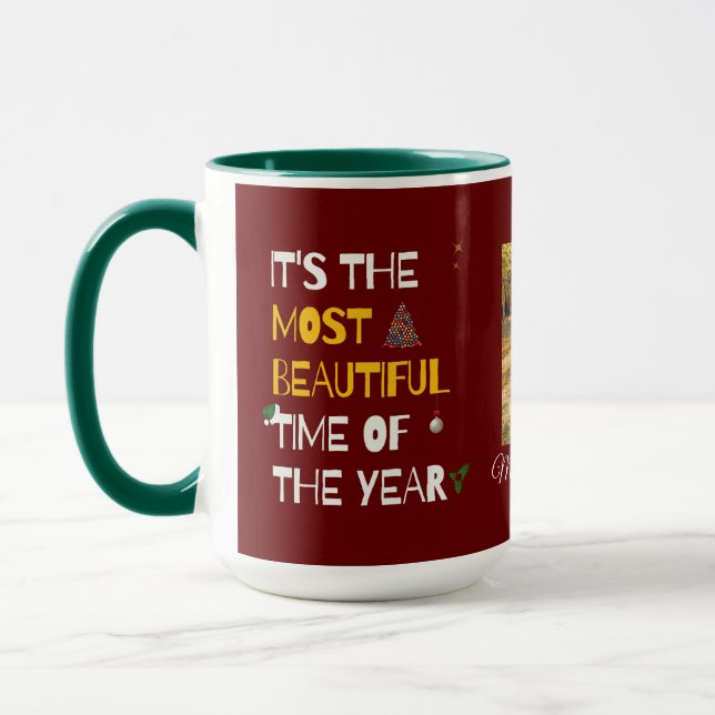 Mug C'est le plus beau moment de l'année Famille (Gauche)