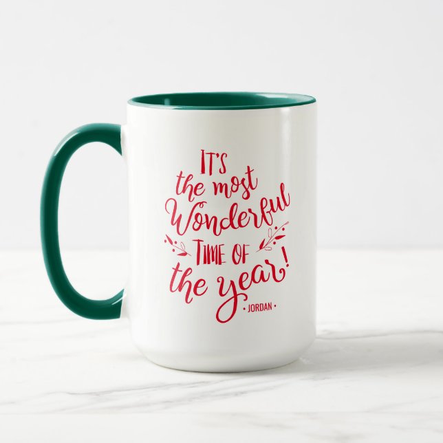 Mug C'est le plus beau moment de l'année Noël (Gauche)