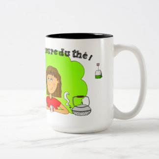 Mug "C'est l'heure du thé !" pour gaucher