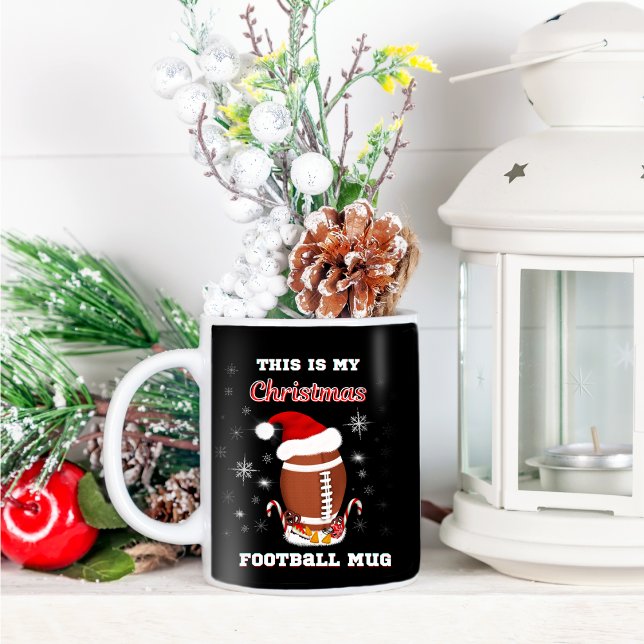 Mug C'Est Ma Musique De Football De Noël Avec Des Snac (Wonderful Christmas mug for the football enthusiast!
)