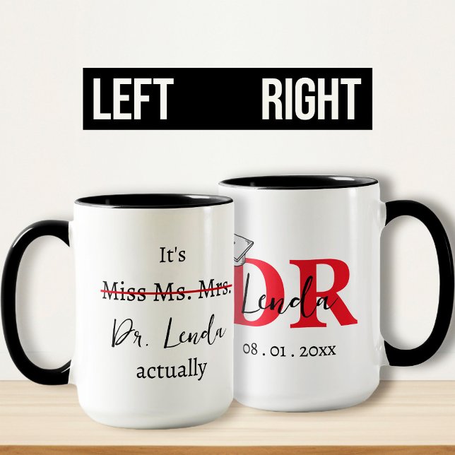 Mug C'est Mlle Mme Mme Dr. Dr. (Left & Right)