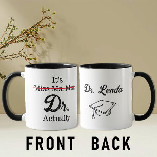 Mug C'est Mlle Mme Mme Dr. Dr. En fait drôle mème d'hu