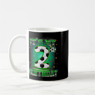 Mug C'est mon 2ème anniversaire Garçons Football 2 ans