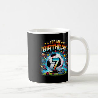 Mug C'est mon 7ème anniversaire garçons football Footb