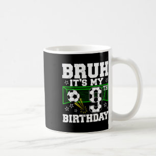 Mug C'est mon 9e anniversaire garçon football 9 ans