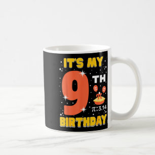 Mug C'est mon 9e anniversaire Pi Day Math 9 ans Enfant