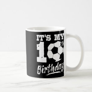 Mug C'est mon anniversaire de 10 ans Joueur de footbal