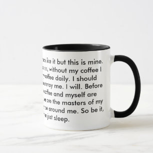 Mug C'est mon café que c'est mon arme à feu