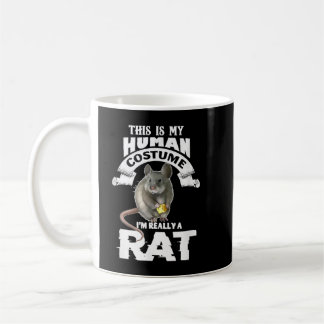 Mug C'est mon costume humain Je suis vraiment un rat