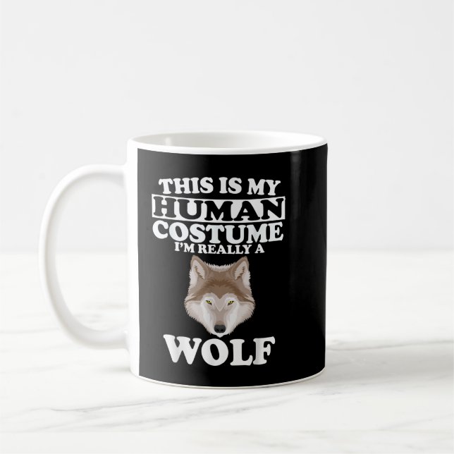 Mug C'est mon déguisement d'humain, je suis vraiment u (Gauche)