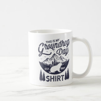 Mug C'est mon jour de la marmotte amoureux de woodchuc