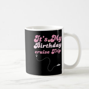 Mug C'est mon voyage de croisière d'anniversaire rétro