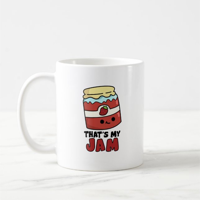 Mug C'est My Jam Funny Jar of Jam Pun (Gauche)