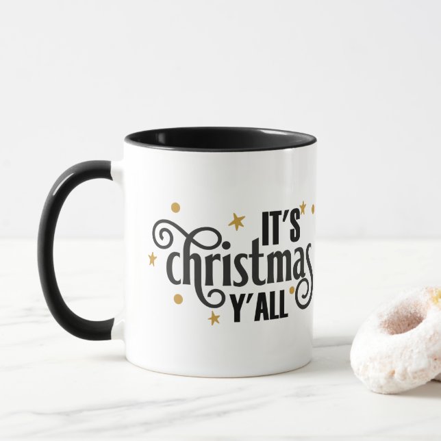 Mug C'est Noël Y'all (Avec donut)