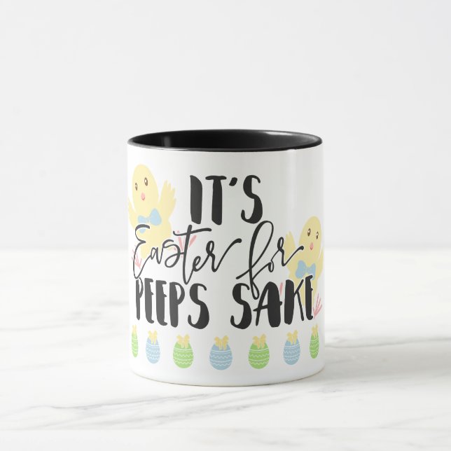 Mug C'est Pâques dans l'intéret de piaulements (Centre)