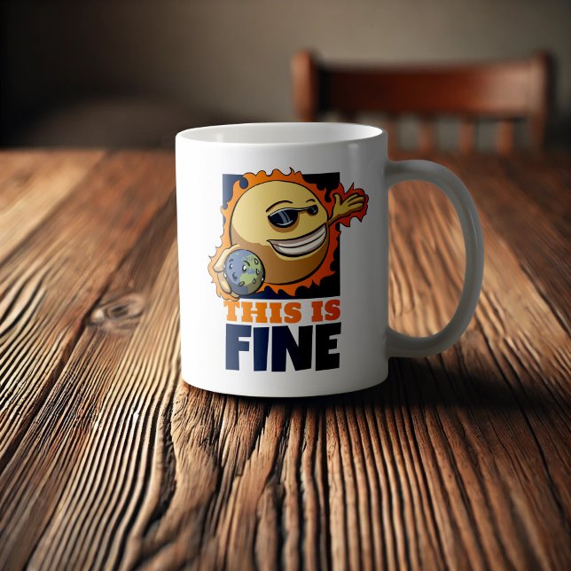 Mug C'Est Un Beau Réchauffement climatique Dessin Sur  (Créateur téléchargé)