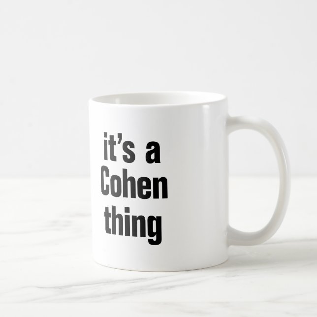 Mug c'est un cohen (Droite)