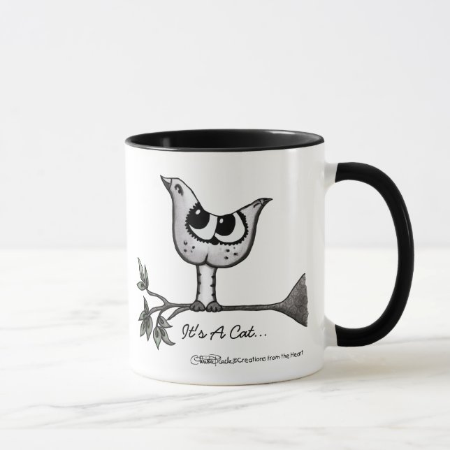 Mug C'est un oiseau… que c'est un chat ! - Illusion (Droite)