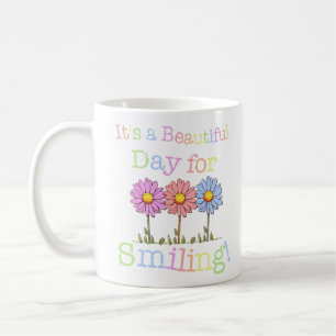Mug C'est une belle journée pour le graphisme souriant