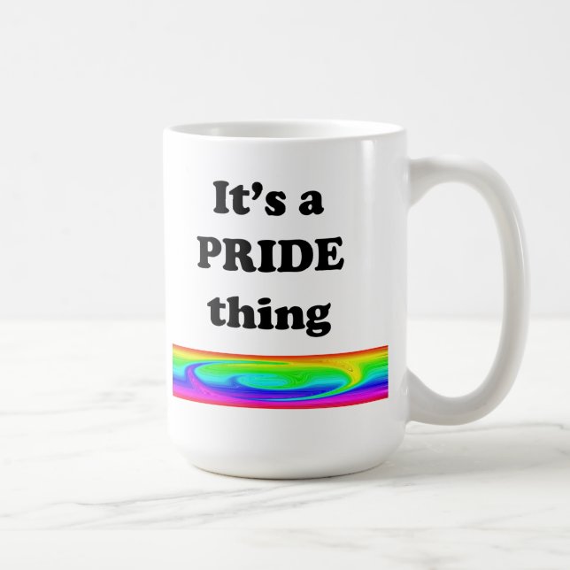 Mug C'est une question de fierté (Droite)