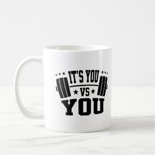 Mug C'est vous contre vous Entraînement Motivation Coo