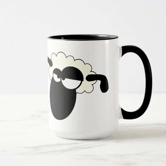 Mug C'est vrai, je suis un mouton (Droite)
