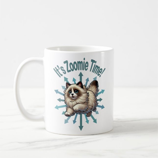 Mug C'est Zoomie Time Ragdoll Chat (Gauche)