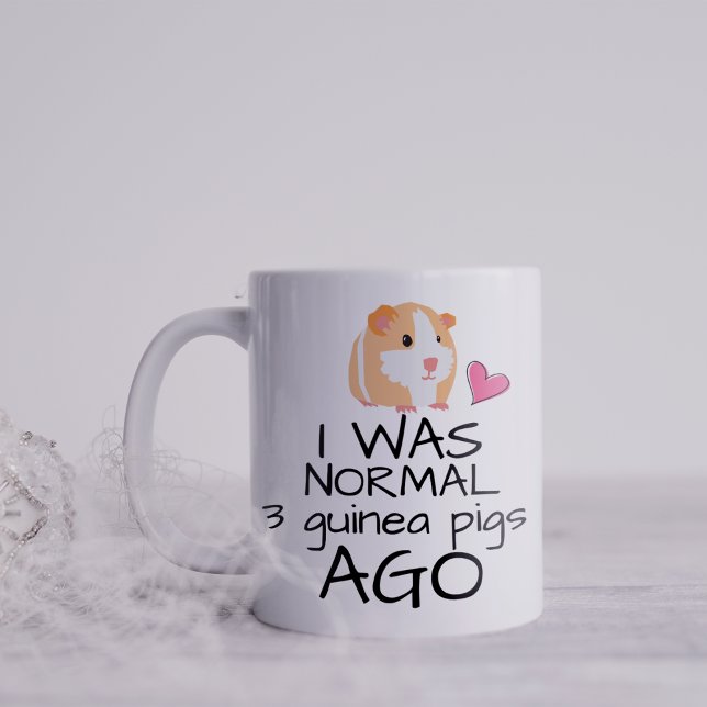 Mug C'Était Drôle, Il Y A 3 Chiens De Guinée (Créateur téléchargé)