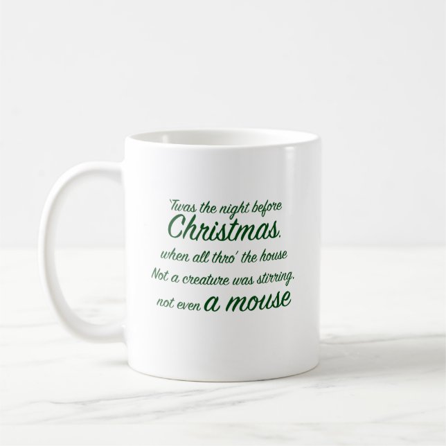 Mug C'était la citation de la nuit avant Noël (Gauche)