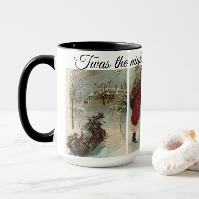 Mug 'C'était la nuit avant Noël (Avec donut)