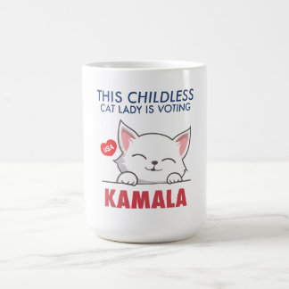 Mug Cette Femme Sans Enfant Vote Kamala