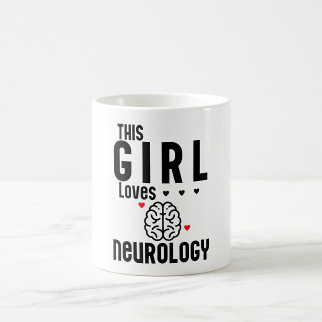 Mug Cette fille adore la neurologie (Centre)