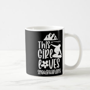 Mug Cette Fille Aime Le Snowboard Lover Snowboard Snow