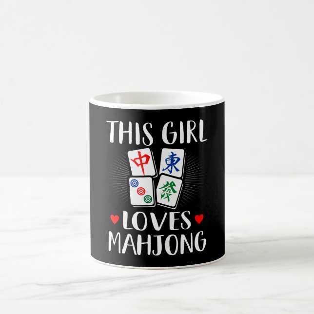 Mug Cette Fille Aime Mahjong Board Jeux Amateurs Cadea (Centre)