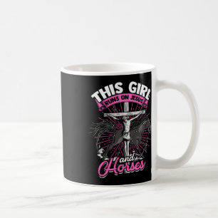 Mug Cette Fille Coule Sur Jésus Et Chevaux - Horseback