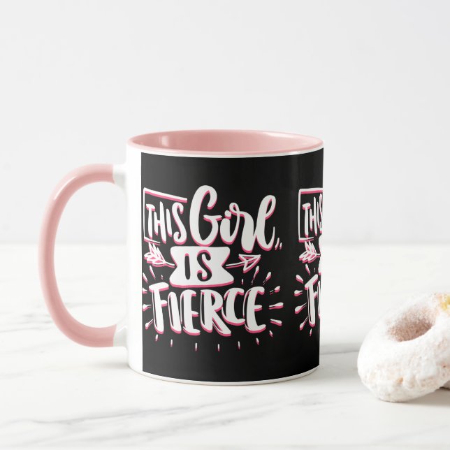 Mug Cette Fille Est L'Autonomisation De Fille Fierce (Avec donut)