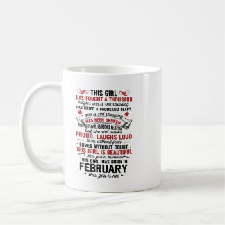 Mug Cette Fille Est Née En Février Cette Fille Est Moi