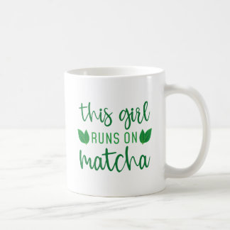 Mug Cette Fille Fonctionne Sur Matcha